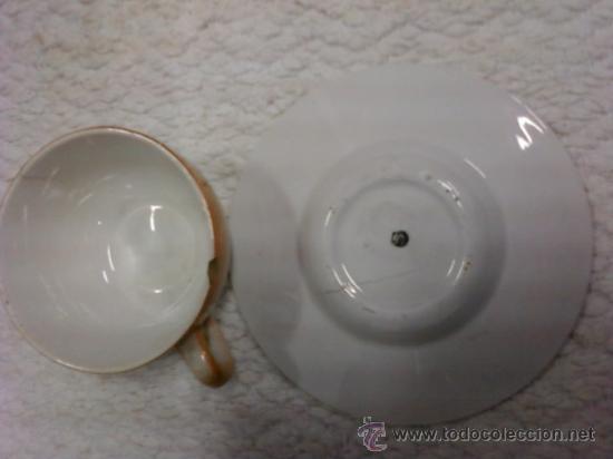 Antig&uuml;edades: PLATO Y TAZA O POCILLO. DE CAF&Eacute; - Foto 3
